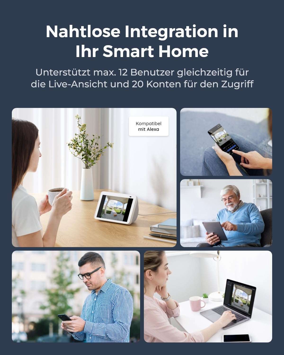 Reolink 2K WiFi Video-Türklingel – Kabellose & Kabelgebundene Smart Home Türsprechanlage mit Bewegungserkennung, Nachtsicht & App-Steuerung