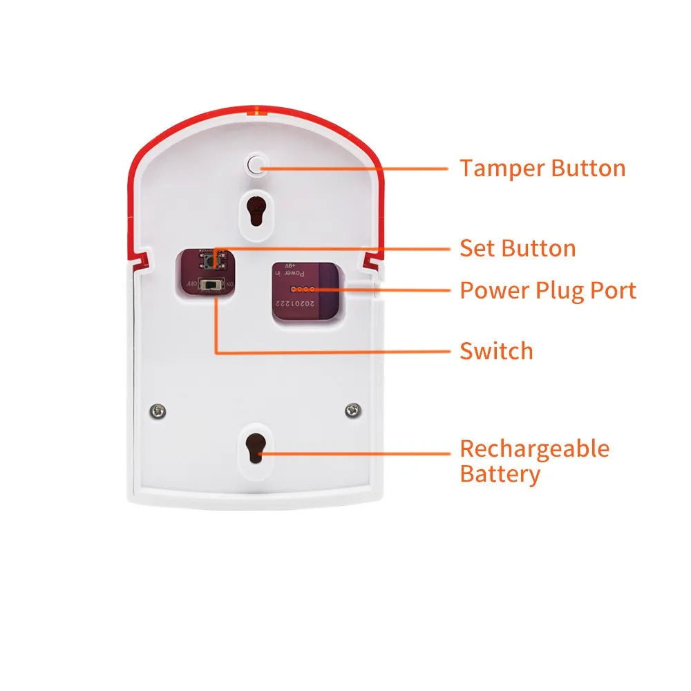 Staniot 433Mhz Indoor/Outdoor kabellose Alarmsirene 120db