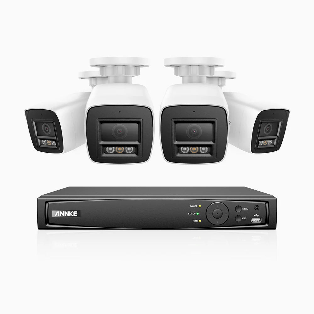 ANNKE H800 4K PoE Kamera-Set – 8MP Ultra-HD Sicherheitsüberwachung mit NVR, IP67 & smarter Bewegungserkennung