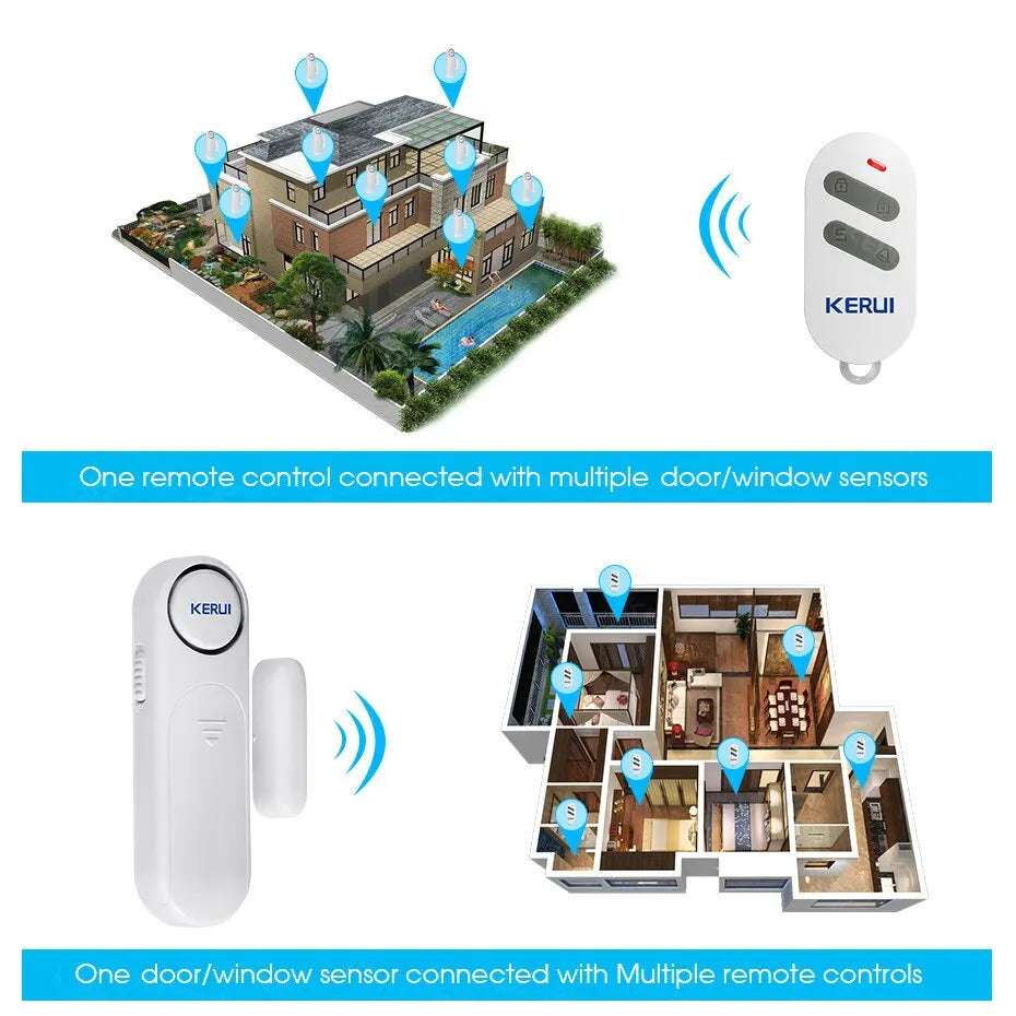 Anti-Diebstahl Smart Wireless Tür-Fenster-Sensor Alarm 120dB Anti-Diebstahl Smart