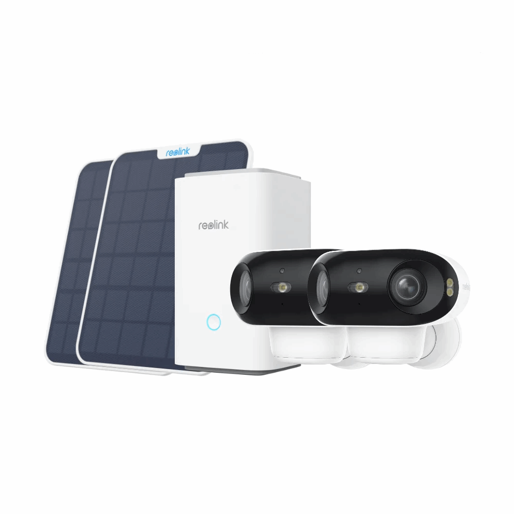 Reolink 4K Solar & Akku Überwachungskamera – Kabellose WLAN-Sicherheitskamera mit 180° Weitwinkel, ColorX Nachtsicht & KI-Bewegungserkennung