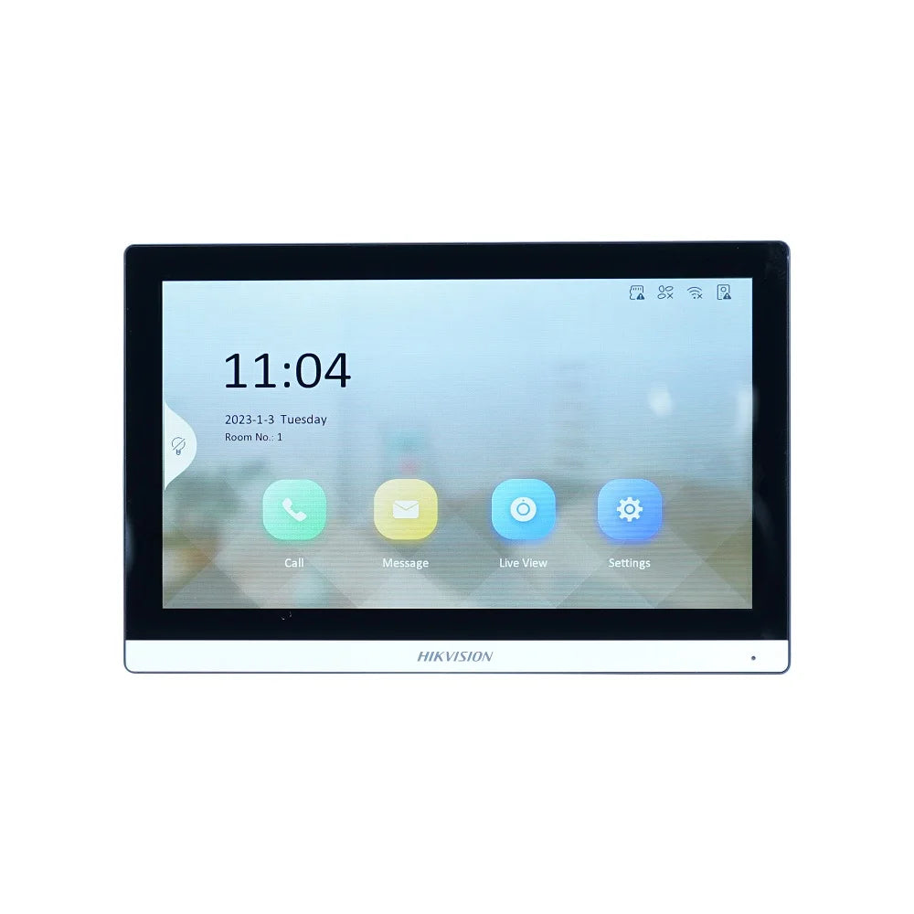 Hikvision Video-Gegensprechanlage-Kit mit DS-KV6113-WPE1(C) & DS-KH6350-WTE1 – IP-Türsprechanlage mit PoE & Touchscreen-Monitor