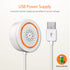 Tuya Zigbee Smart Siren Alarm Temperature Humidity Sensor Home Security with Strobe Alerts Works With TUYA Smart Hub