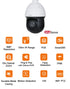 Dahua 8MP PTZ Künstliche Intelligenz Überwachungskamera 25X Starlight IR WizSense OEM von SD49825XB-HNR