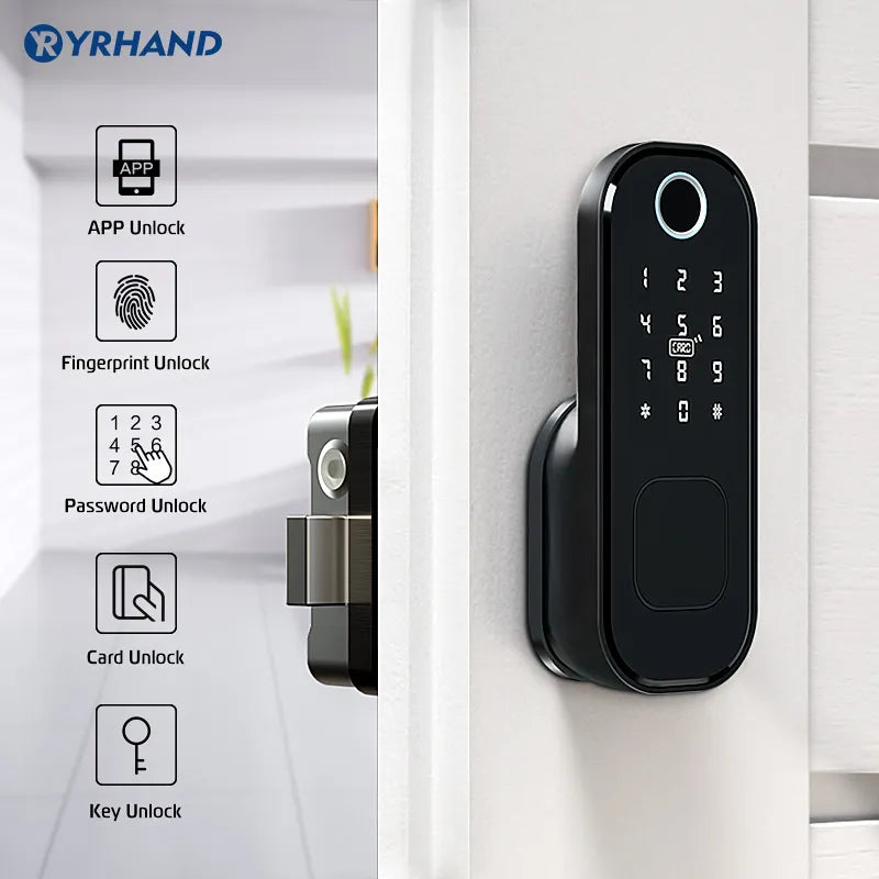 Intelligentes wasserdichtes M3 Türschloss Fingerabdruck , TT Lock Wifi Tuya Integration
