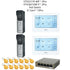 Dahua IP-Türsprechanlagen-KIT mit RFID, Touchmonitor VTO2311R-WP + VTH2621GW-P + PoE-Switch