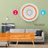Tuya Zigbee Smart Siren Alarm Temperature Humidity Sensor Home Security with Strobe Alerts Works With TUYA Smart Hub