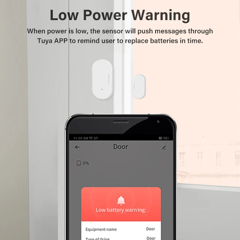 Tuya Zigbee 3.0 Tür-Fenster-Sensor 2MQT