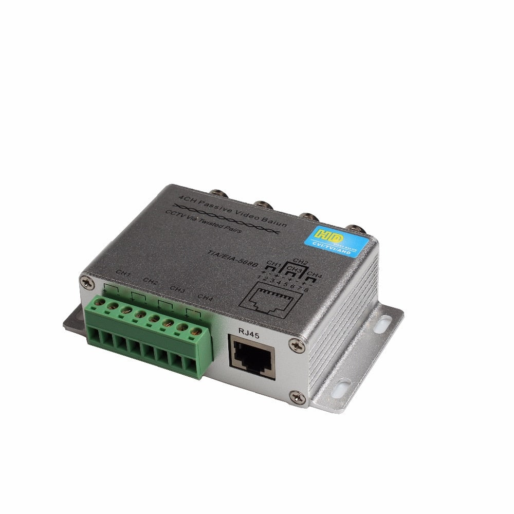 4CH 8CH Passiver Video Balun für TVI CVI AHD Kameras CCTV über Twisted Pairs UTP Video Balun 4CH Transceiver BNC zu UTP RJ45
