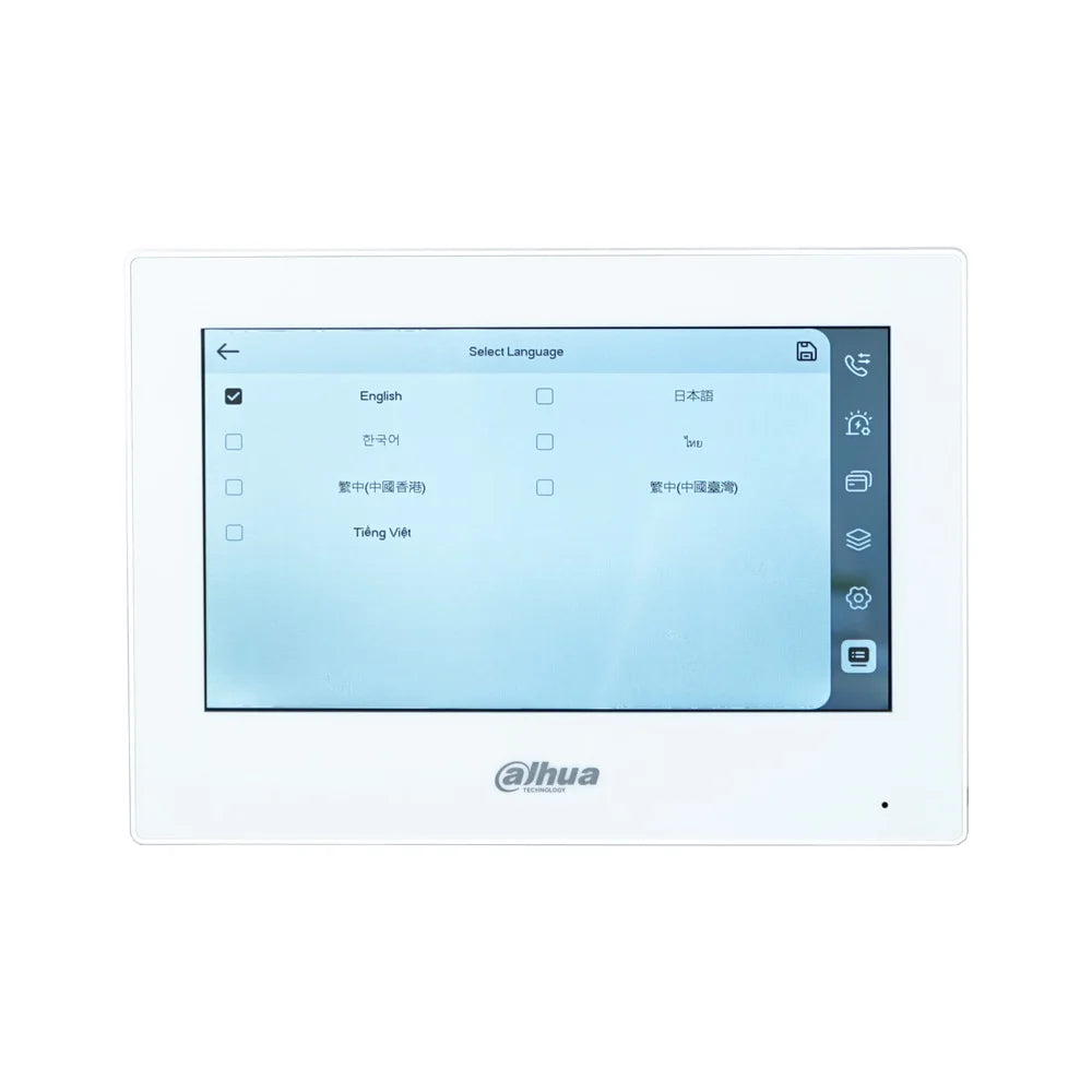 Dahua VTH2621GW-P/G-P – 7" Touchscreen-Monitor für Türsprechanlagen