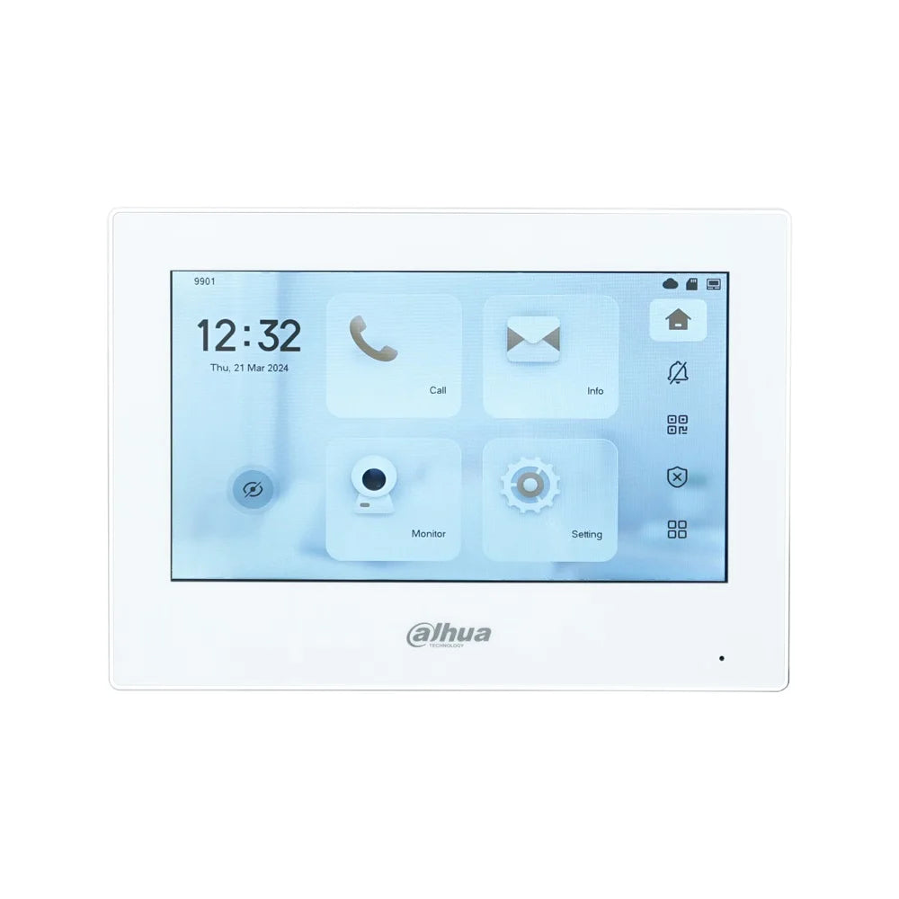 Dahua VTH2621GW-P/G-P – 7" Touchscreen-Monitor für Türsprechanlagen