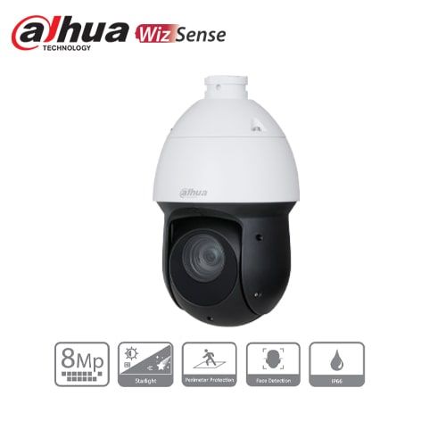 Dahua 8MP PTZ Künstliche Intelligenz Überwachungskamera 25X Starlight IR WizSense OEM von SD49825XB-HNR