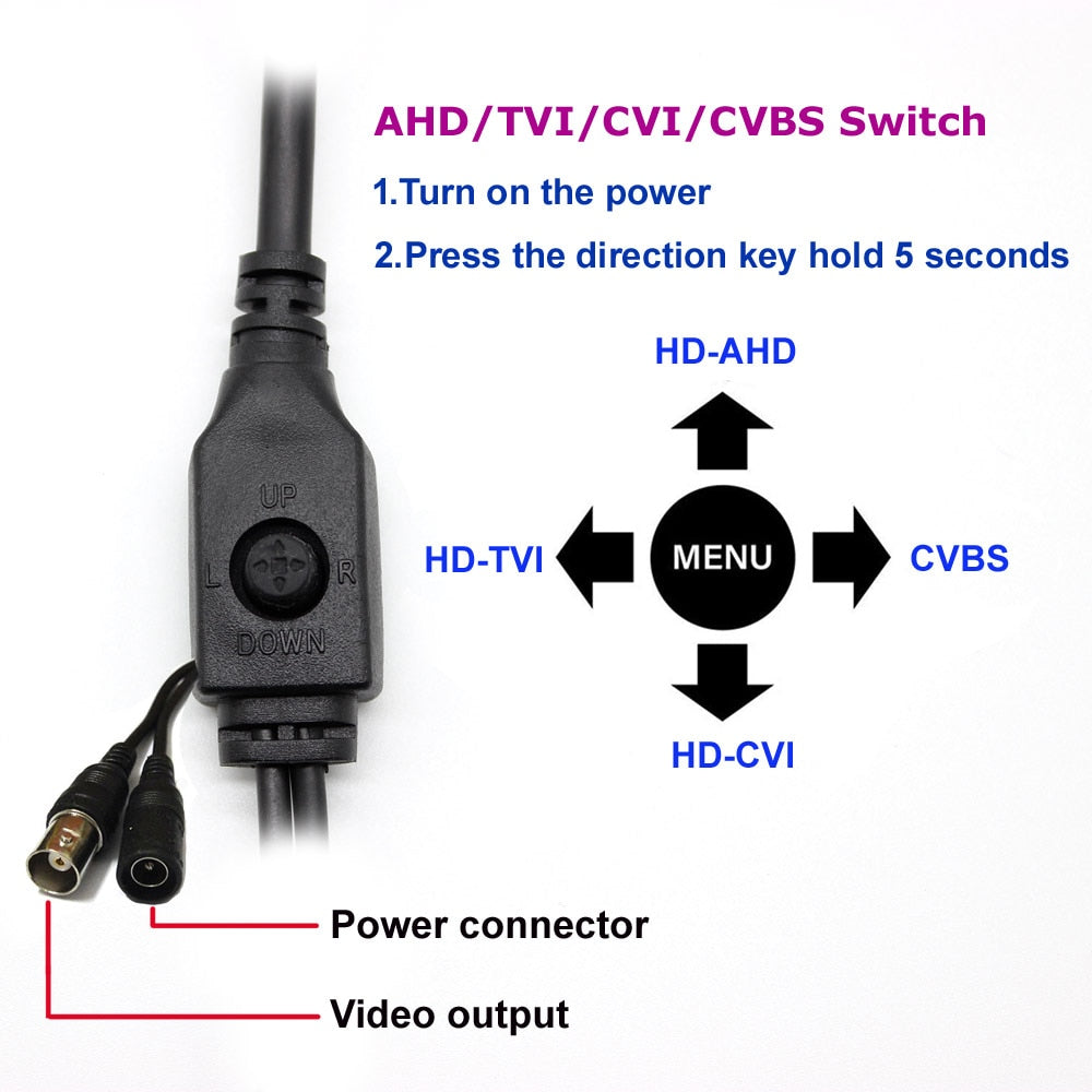 HD Starlight 0.0001Lux NVP2441+IMX307 4in1 AHD TVI CVI CVBS 2mp CCTV Kamera Modul Sicherheit Platine 1080P mit Objektiv osd Kabel