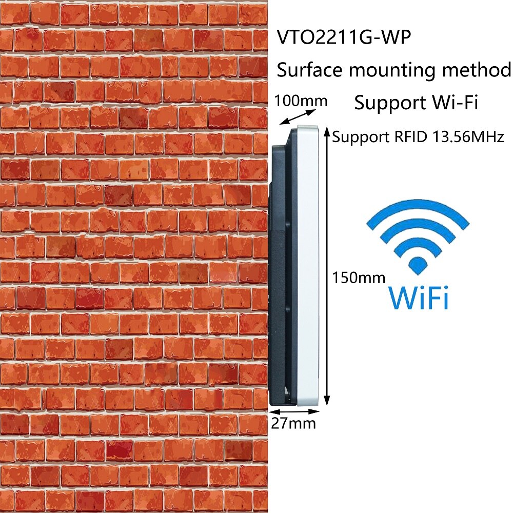 Dahua Multi-language VTO2211G-WP 802.3af PoE IP-Sprechanlage,IP-Türsprechanlage,P2P Cloud, Türstation